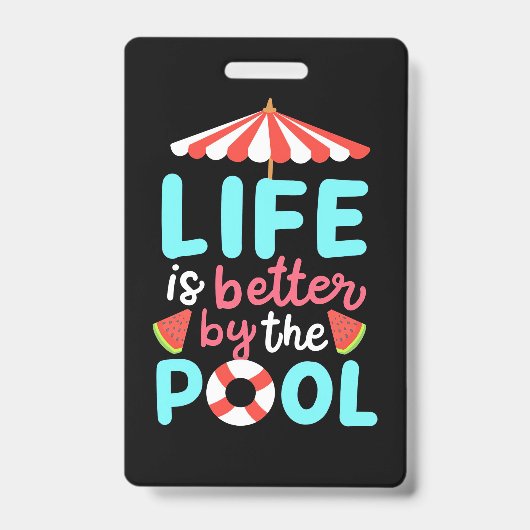 Am Pool ist das Leben besser Ausweis (Vorderseite)