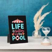 Am Pool ist das Leben besser Fotoplatte (Seite)