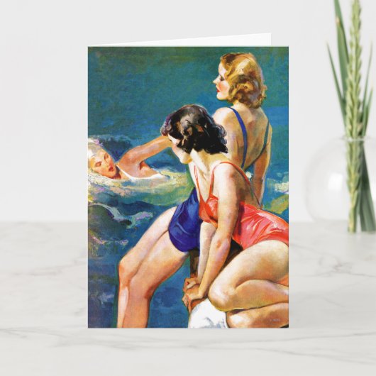 Am Pool Karte (Vorderseite)