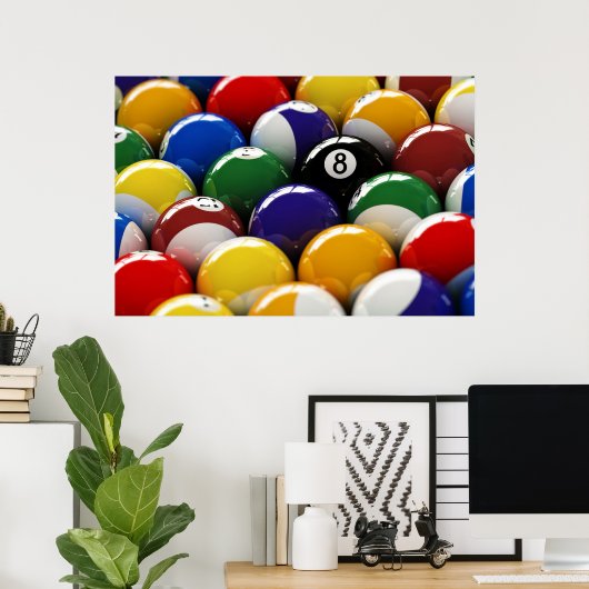 Am Pool Poster (Heimbüro)