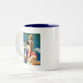 Am Pool Zweifarbige Tasse (Vorderseite Links)