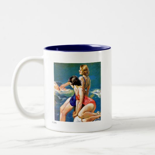 Am Pool Zweifarbige Tasse (Links)