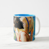 Am Pool Zweifarbige Tasse (VorderseiteRechts)