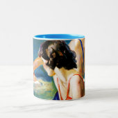 Am Pool Zweifarbige Tasse (Mittel)