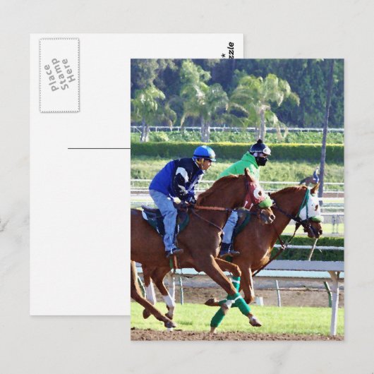 Am Races Postcard Postkarte (Vorne/Hinten)