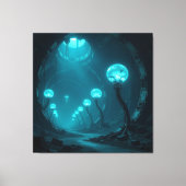 „Am Rand des Abgrunds – Zwischen Mut und Mysterium Leinwanddruck (Vorderseite)