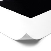 Am Rande der Abenddämmerung in B&W Poster (Ecke)