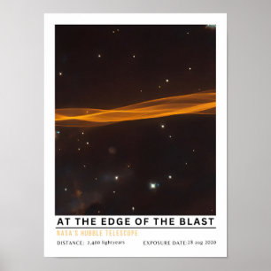 Am Rande der Explosion Weltraum Bildung Poster