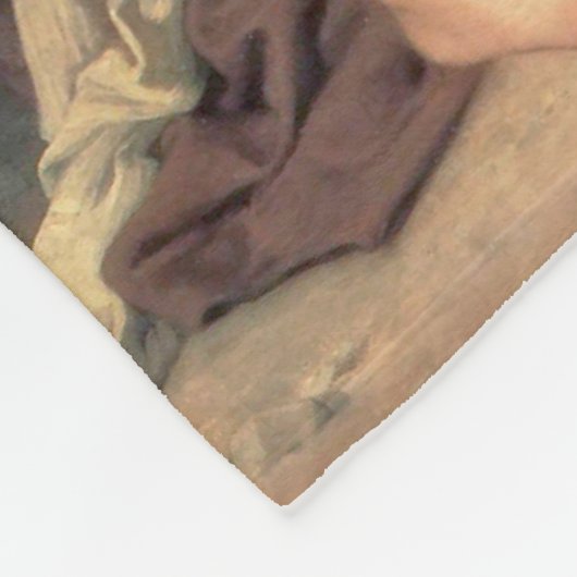 Am Rande des Baches, Bouguereau Fleecedecke (Ecke)
