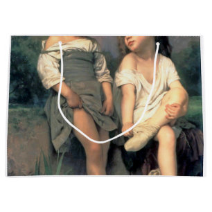 Am Rande des Baches, Bouguereau Große Geschenktüte