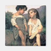 Am Rande des Baches, Bouguereau Magnet (Vorne)