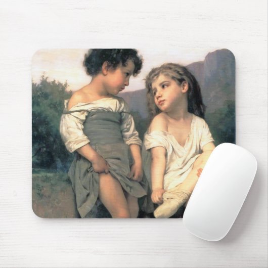 Am Rande des Baches, Bouguereau Mousepad (Mit Mouse)