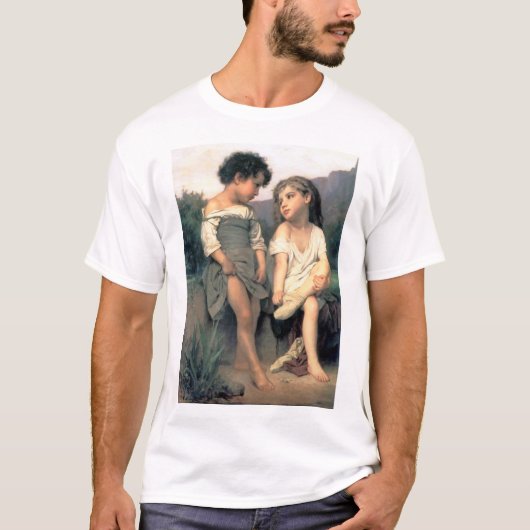 Am Rande des Baches, Bouguereau T-Shirt (Vorderseite)