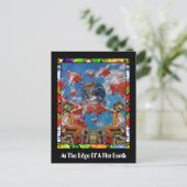 Am Rande einer flachen Erde Postkarte (Stehend Vorderseite)