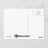 Am Rande einer flachen Erde Postkarte (Rückseite)