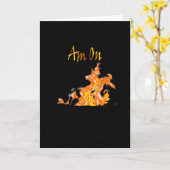 Am richtigen Feuer Karte (Gelbe Blume)
