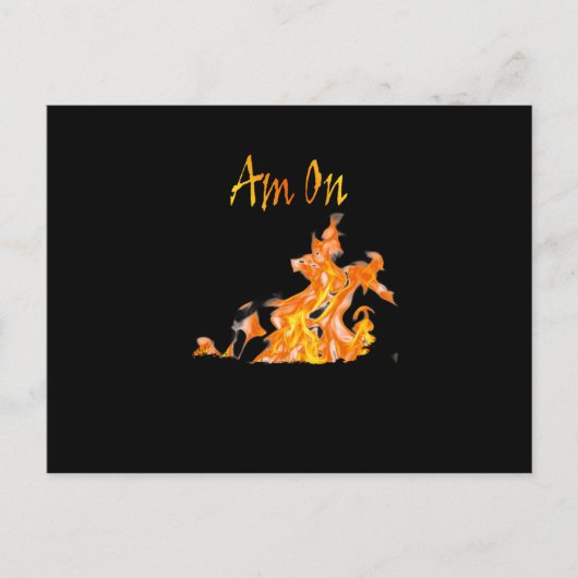 Am richtigen Feuer Postkarte (Vorderseite)