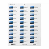 Am Rücksendeadressen-Aufkleber (Vorne)