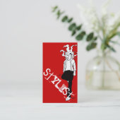 am Salon aufgereiht (Terminkarte) Terminkarte (Stehend Vorderseite)