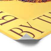 Am schönen Seepferd - gelb Poster (Ecke)