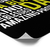 Am Schwarzen Vater Funny Vathay Day Afroamerikaner Poster (Ecke)