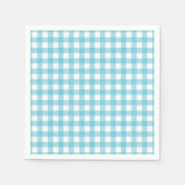Am Sea Gingham Paper Napkin Serviette (Vorderseite)