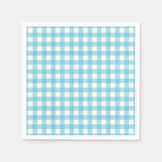 Am Sea Gingham Paper Napkin Serviette