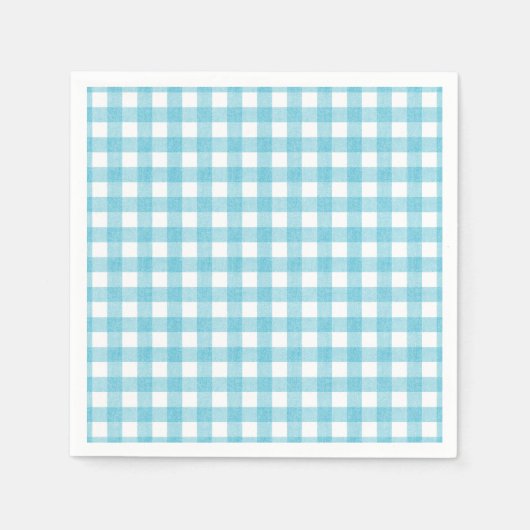 Am Sea Gingham Paper Napkin Serviette (Vorderseite)