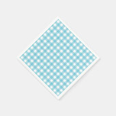 Am Sea Gingham Paper Napkin Serviette (Ecke)