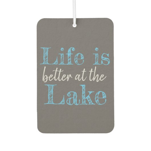 AM SEE IST DAS NÜCHENLEBEN BESSER | AUTOLUFTERFRISCHER (Vorderseite)