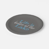 AM SEE IST DAS NÜCHENLEBEN BESSER | PAPPTELLER (Schrägansicht)