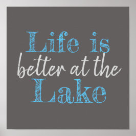 AM SEE IST DAS NÜCHENLEBEN BESSER | POSTER