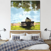 Am See Leinwanddruck (Insitu (Schlafzimmer))