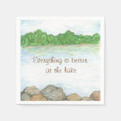 Am See Papierservietten (Vorderseite)