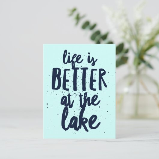 Am See Postkarte (Stehend Vorderseite)