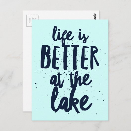 Am See Postkarte (Vorne/Hinten)