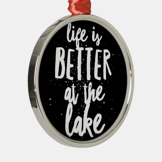 Am See Silbernes Ornament (Rechts)