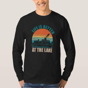 Am See Sommerurlaub Pontonboot T-Shirt