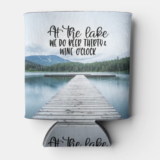 Am See We Door Beer 30 und Wine O'Clock L Dosenkühler (Vorderseite)