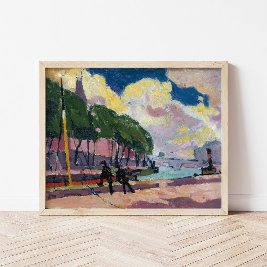 Am Seine-Ufer | Henry Lyman Saően Poster