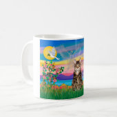 Am. SH Tabby Tiger Cat - Guardian Angel (#2) Kaffeetasse (Vorderseite Links)