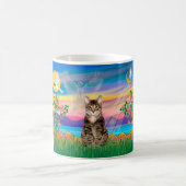 Am. SH Tabby Tiger Cat - Guardian Angel (#2) Kaffeetasse (Mittel)