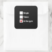 AM SPIEL QUADRATISCHER AUFKLEBER (Tasche)