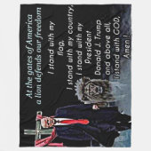 AM SPIEL VON AMERIKA FLEECEDECKE (Vorderseite)