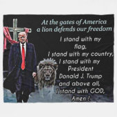 AM SPIEL VON AMERIKA FLEECEDECKE (Vorderseite (Horizontal))