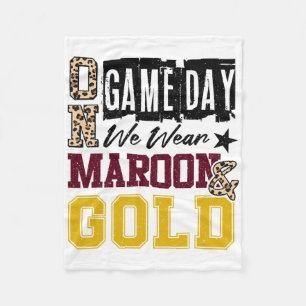 Am Spieltag Football Wir Tragen Maroon Und Gold Sc Fleecedecke
