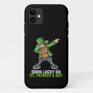 Am St. Patrick's Day Glück Geboren Dabbing Geburts Case-Mate iPhone Hülle