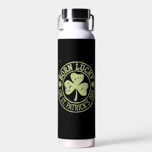 Am St. Patrick's Day Glück Geboren Irischer Geburt Trinkflasche