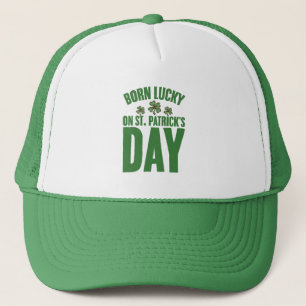 Am St. Patrick's Day Glück Geboren Irischer Geburt Truckerkappe