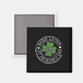 Am St. Patricks Day Glücklich Geboren Irisches Kle Magnet (Vorderseite/Rückseite)